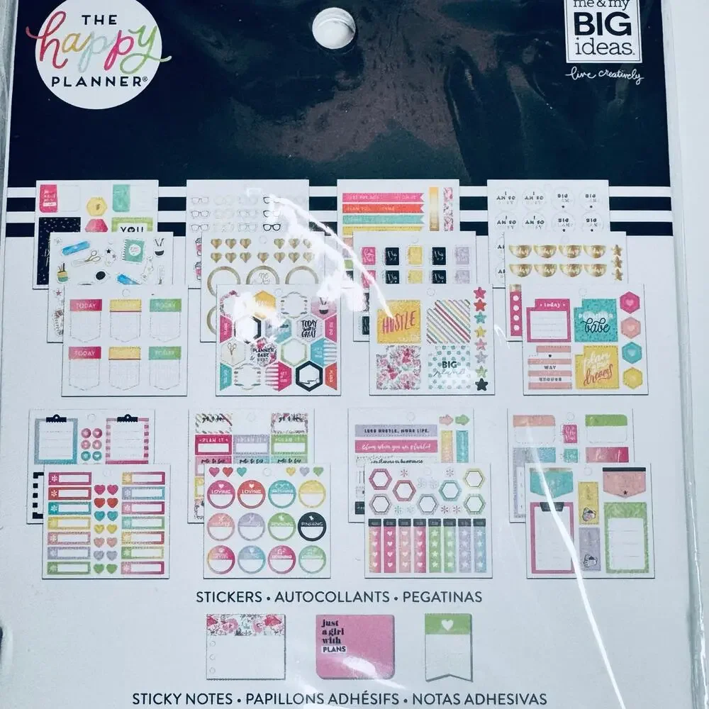 2 Happy Planner Multi Accessory Packs Household & Planner Girl Bundle NEW